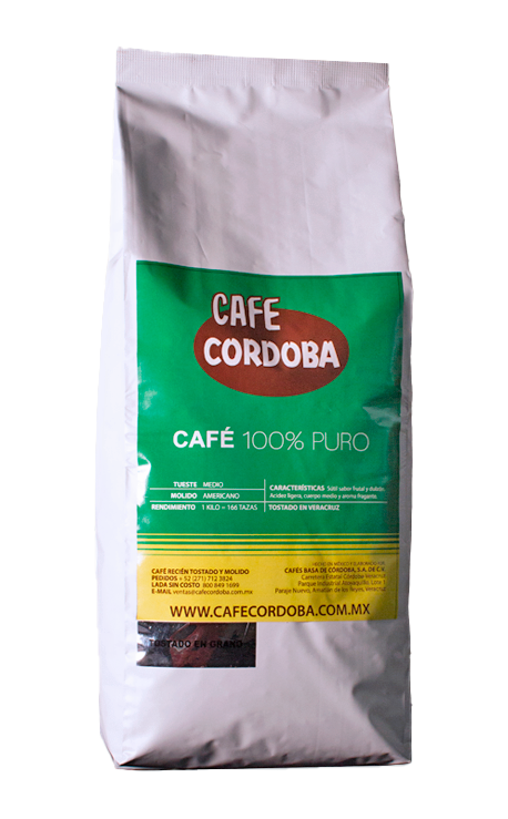 C1000T CAFE CORDOBA Bolsa / Tostado Sin moler de 1kg